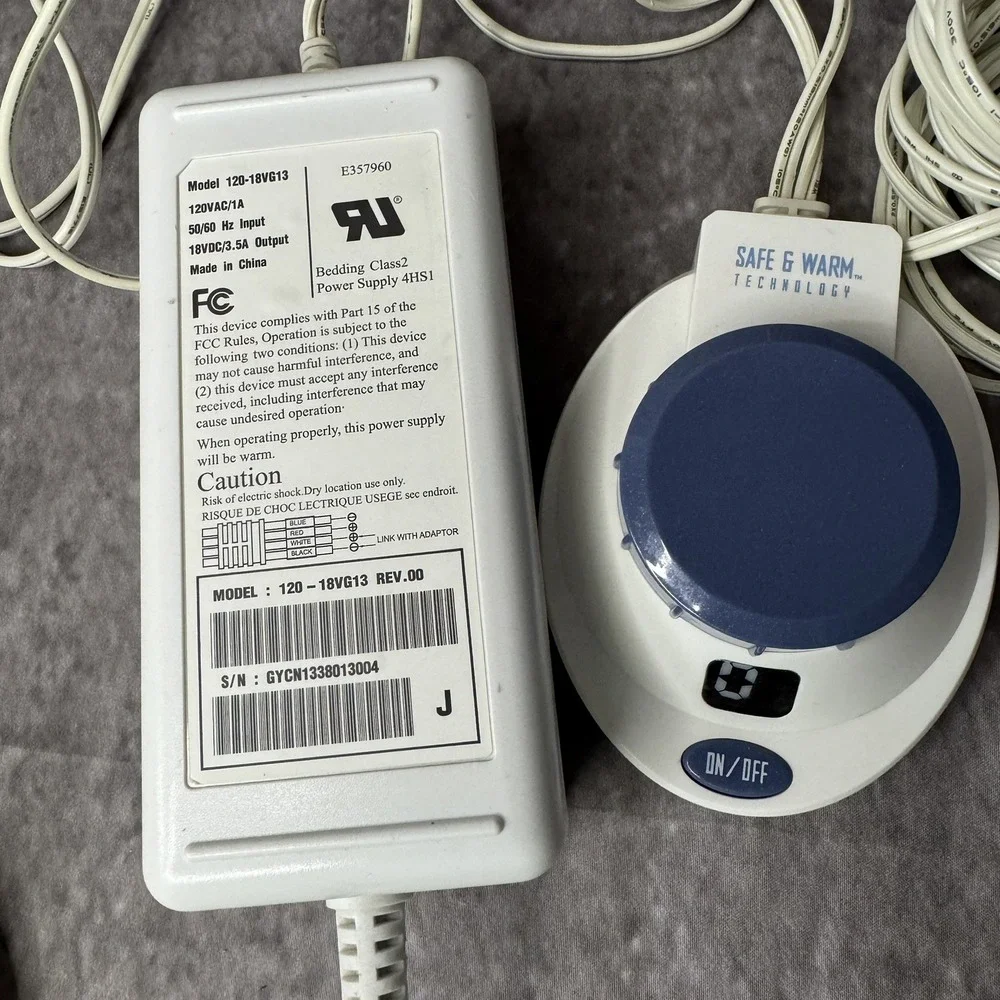 Safe & Warm Technology Electric Heated Blanket Controller 120-18VG13 C-G13